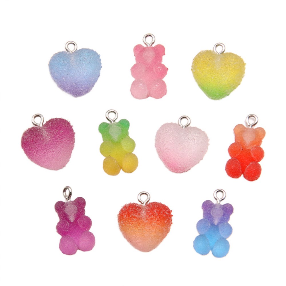 Resin Craft Projects - 20Pcs Farbverlauf Candy Harz Bär Stern