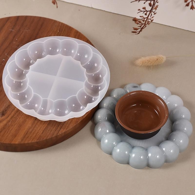 Geode Mold Silicone - Harz-Untersetzer-Formen, Blasen-Silikon-Untersetzer-Formen für Harz, Geode-Untersetzer-Formen