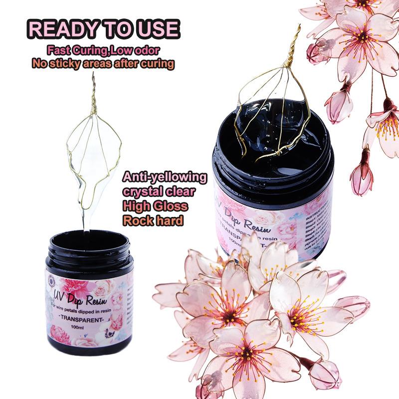 100 ml UV-DIP-Harzkleber für D – Flower Preservation Resin Bewertung und Preis