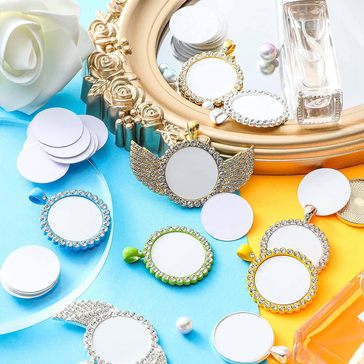 AT35-Sublimation Blanko Alumin – Bezels Set Pendant Bewertung und Preis