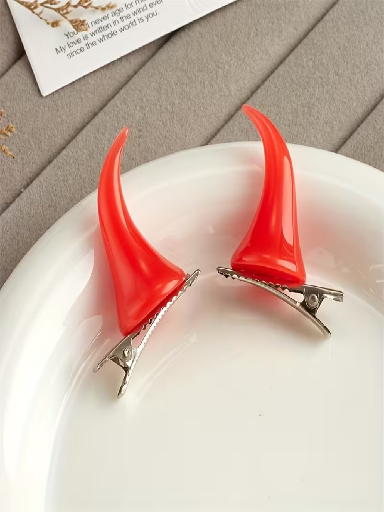2-teiliges Set, rote Horn-Haar – Resin Craft Ideas Bewertung und Preis